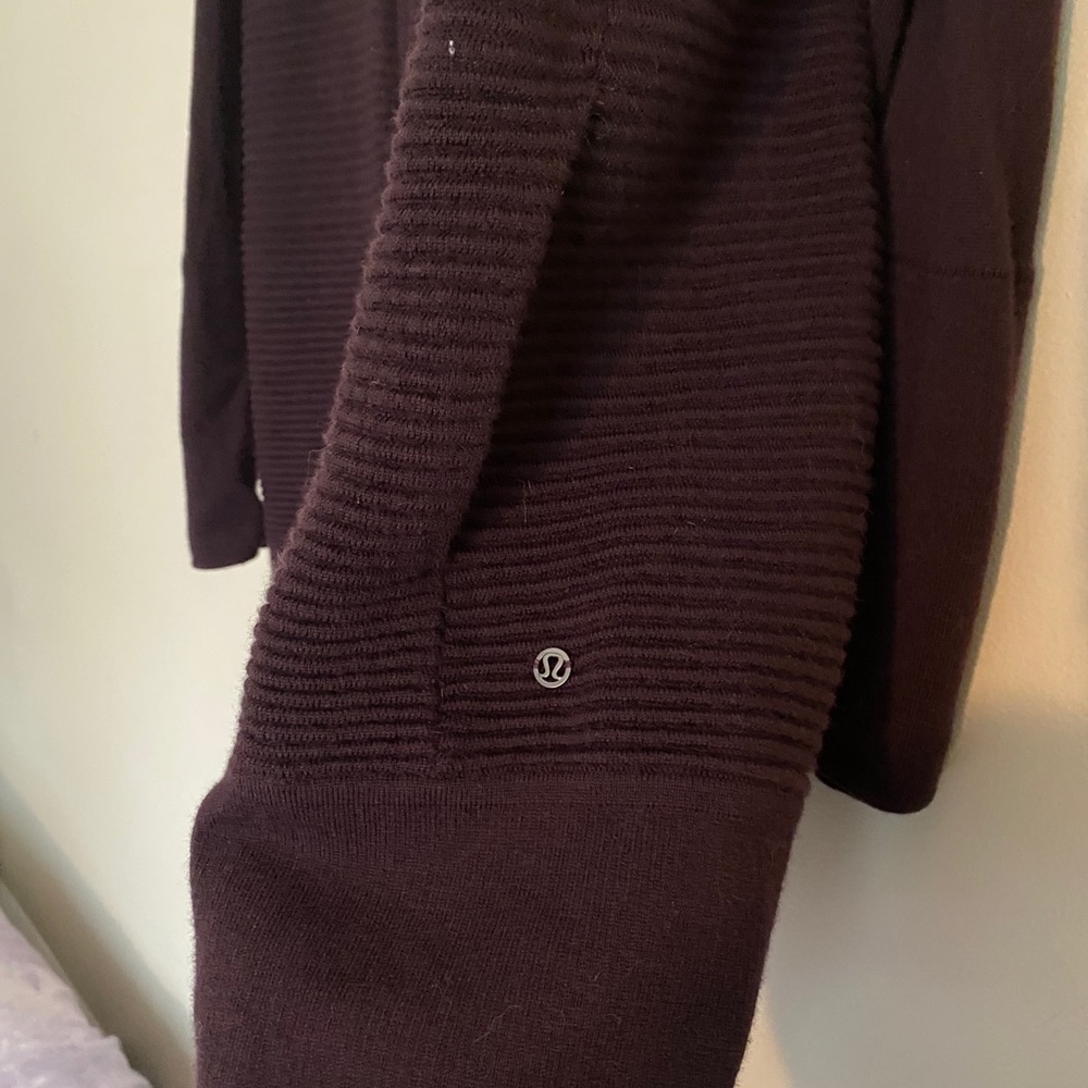 Lululemon merino wool sit in lotus wrap cardigan